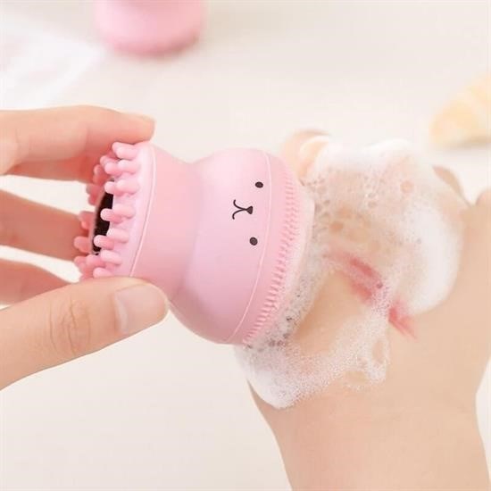 JetBura® Peeling Etkili Mini El Yüz Cilt Temizleme Fırçası Silikon Temizlenmesi Kolay Siyah Nokta Gi
