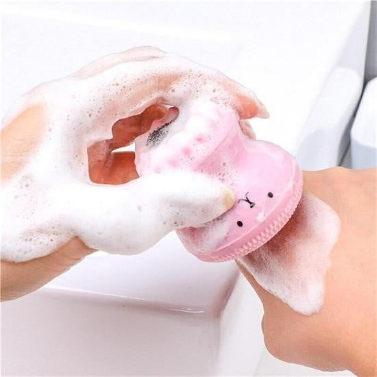 JetBura® Peeling Etkili Mini El Yüz Cilt Temizleme Fırçası Silikon Temizlenmesi Kolay Siyah Nokta Gi