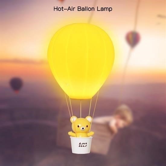 JetBura® Balonlu Ayıcıklı Eğlenceli Dekoratif Gece Lambası Aydınlatması