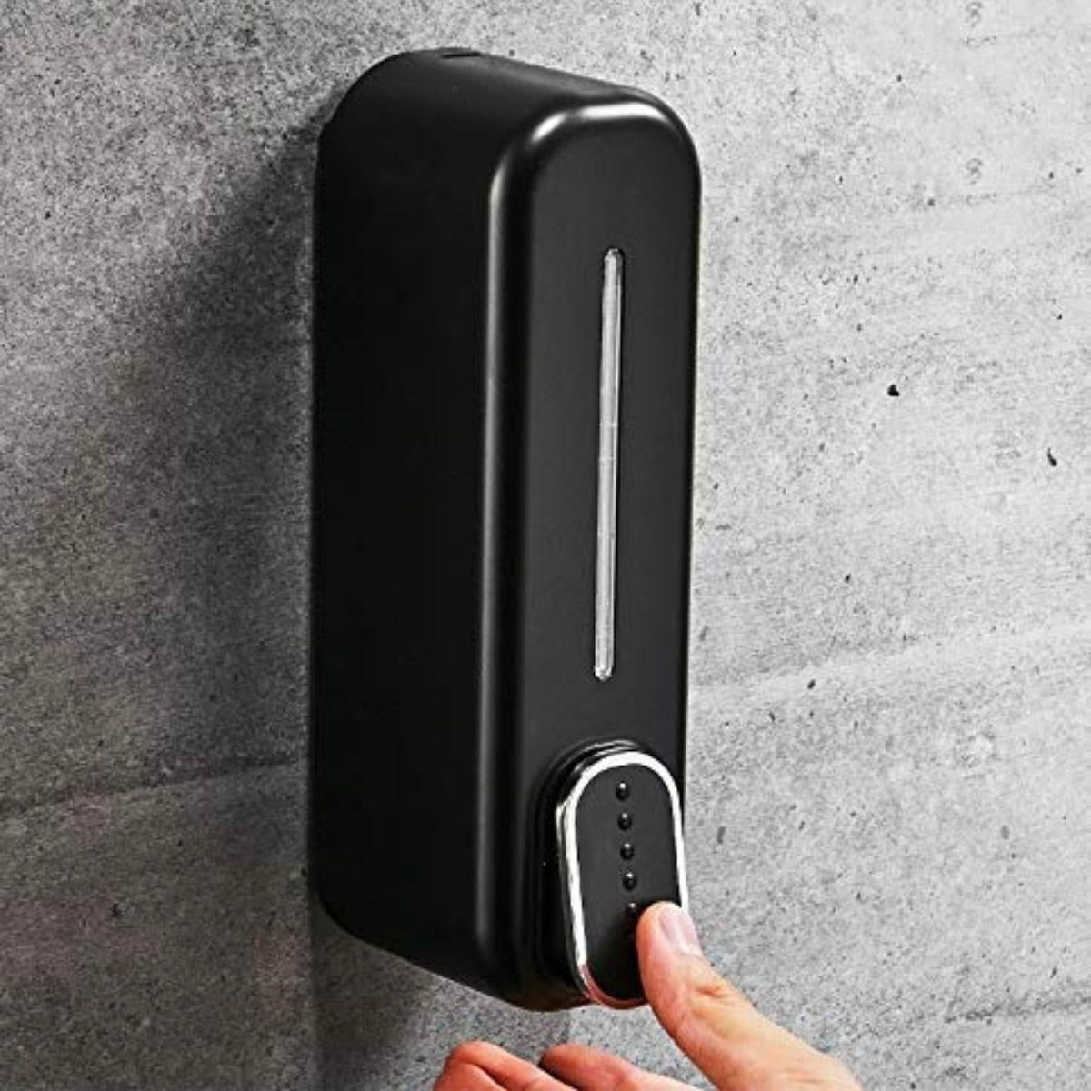 JetBura ® Siyah Duvara Monte Sıvı Sabunluk Dispenser 300 ml