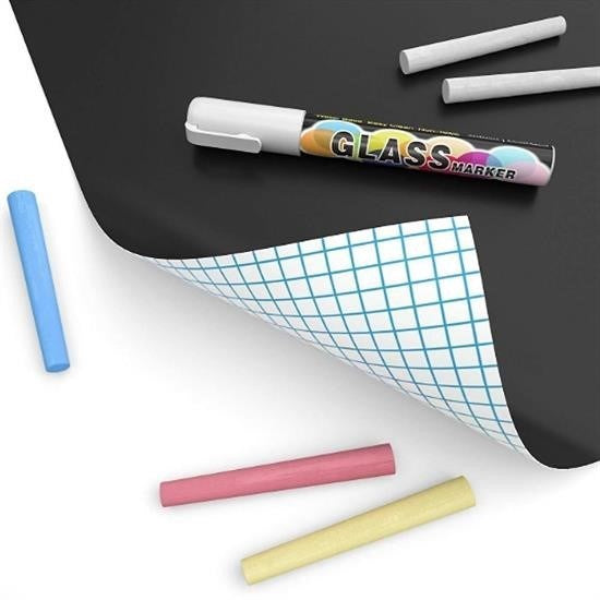 JetBura® Sticker Rulo Yapışkanlı Çocuk Yazı Yazma Tahtası Yazı Yazma Sticker