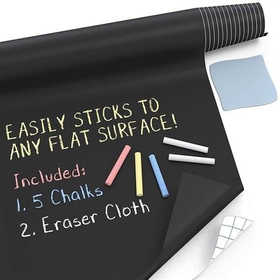 JetBura® Sticker Rulo Yapışkanlı Çocuk Yazı Yazma Tahtası Yazı Yazma Sticker