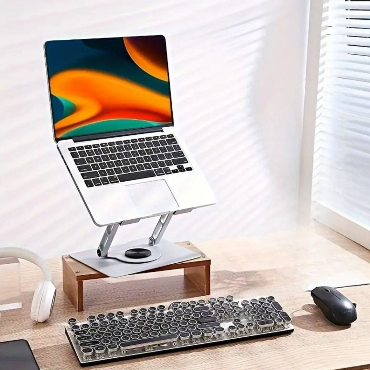 JetBura® 360 Derece Dönebilen Hava Aldıran Laptop Standı