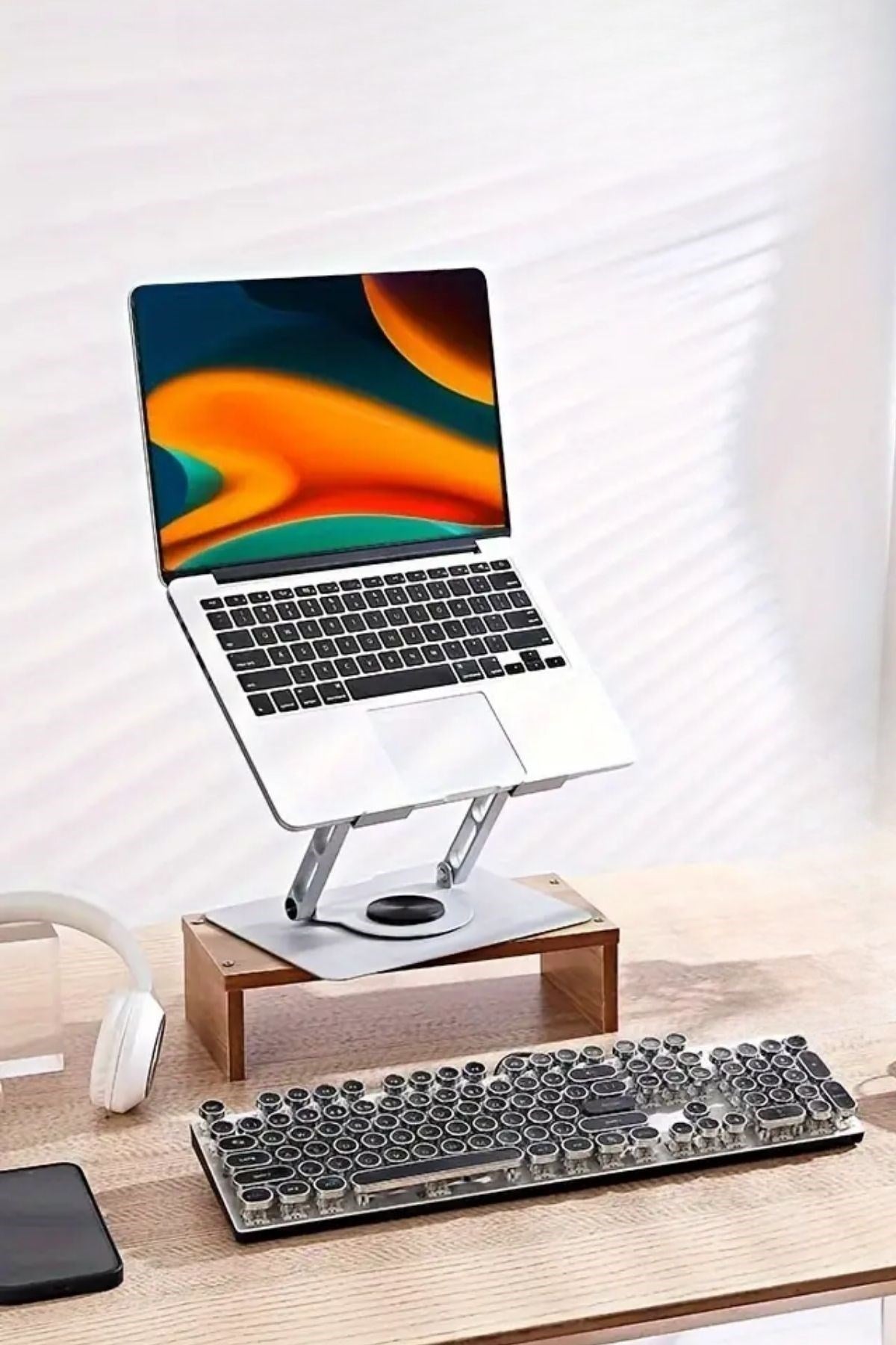 JetBura® 360 Derece Dönebilen Hava Aldıran Laptop Standı