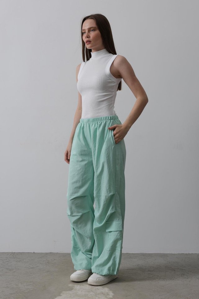 Paraşüt Cargo Pantolon - Mint