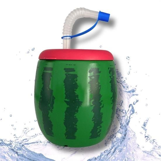 JetBura® Karpuz Model Kendiliğinden Pipetli 900 ml Suluk, Matara