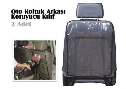 JetBura® Araç içi Oto Koltuk Arkası Koruyucu Set Kılıf Ayak İzi Koruma Kılıfı