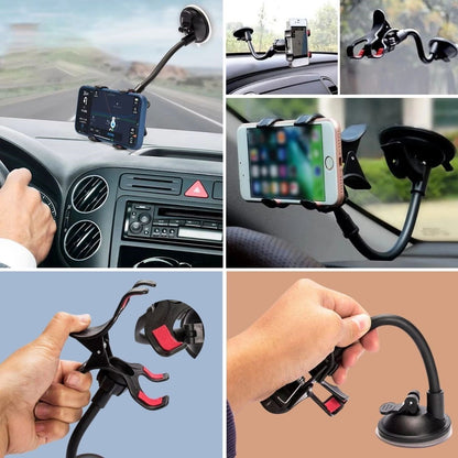 JetBura® Akrobat Cama Sabitlenen Güçlü Vakumlu 360 Derece Dönen Tüm Modellere Uyan Oto Telefon Tutucu
