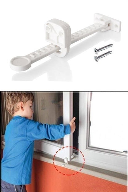 JetBura® Bebek Çocuk Evcil Hayvan Güvenlik Ayarlanabilir Koruyucu Pencere Havalandırma Kilidi