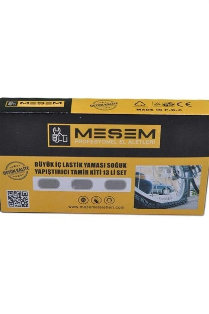 JetBura® 13lü Bisiklet Motorsiklet İç Lastik Yaması Soğuk Yapıştırıcılı