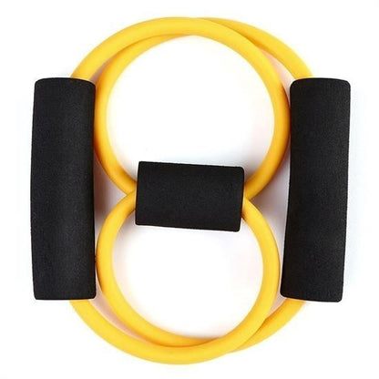 JetBura® 8 Şeklinde Direnç Bandı Yoga Plates Ve Vücut Geliştirme Egzersiz Bandı