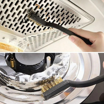 JetBura®  3 lü Detaylı Temizlik Bakır,Demir ve Sert Plastik Tel Fırça