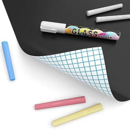 JetBura® Sticker Rulo Yapışkanlı Çocuk Yazı Yazma Tahtası Yazı Yazma Sticker