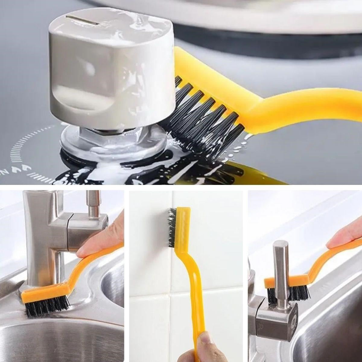 JetBura®  3 lü Detaylı Temizlik Bakır,Demir ve Sert Plastik Tel Fırça