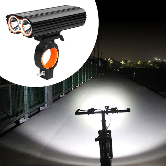 JetBura® Şarj Göstergeli Uzun Menzil Su Geçirmez LED Bisiklet Feneri 1600 Lumen