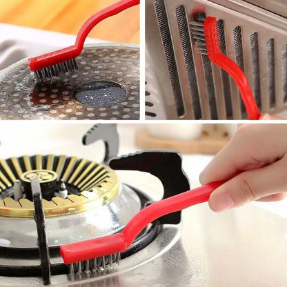 JetBura®  3 lü Detaylı Temizlik Bakır,Demir ve Sert Plastik Tel Fırça