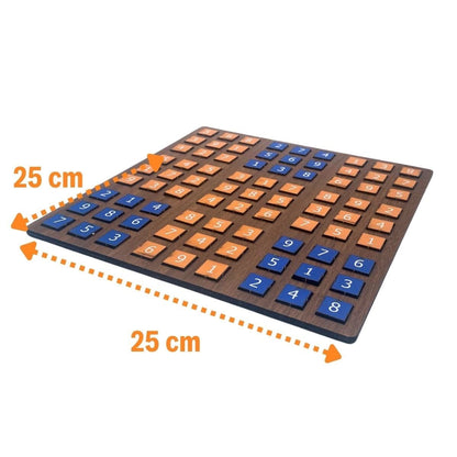 JetBura® 9 Bölümlü Ahşap Sudoku Eğitici Oyun Seti