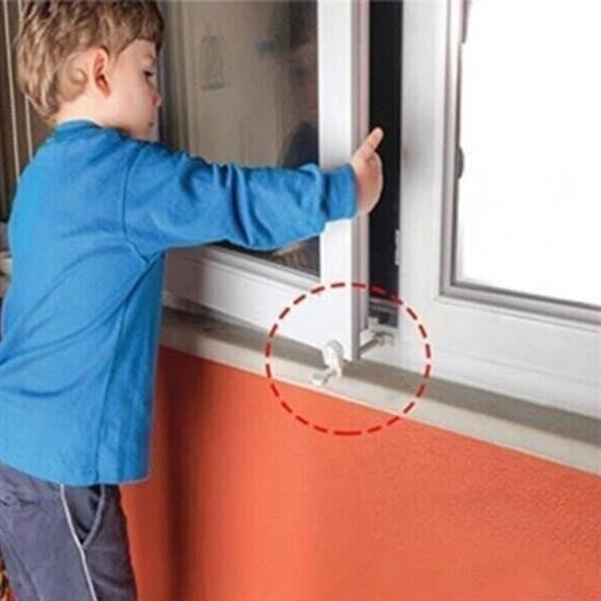 JetBura® Bebek Çocuk Evcil Hayvan Güvenlik Ayarlanabilir Koruyucu Pencere Havalandırma Kilidi